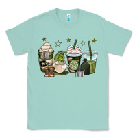 Seafoam us army coffee cups Classic Tee - OliviaCreatesArt