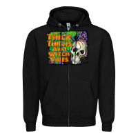 Black thick thighs and witch vibes Zipper Hoodie - JahusDesignShop