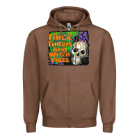 Chestnut thick thighs and witch vibes Zipper Hoodie - JahusDesignShop
