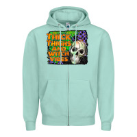 Seafoam thick thighs and witch vibes Zipper Hoodie - JahusDesignShop