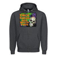 Smoke thick thighs and witch vibes Zipper Hoodie - JahusDesignShop