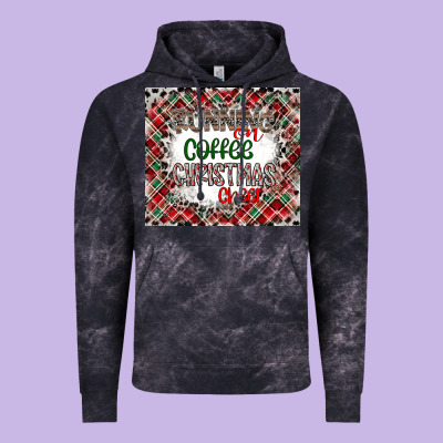 Running On Coffee And Christmas Vintage Hoodie Designed By Cowhidedigitalart