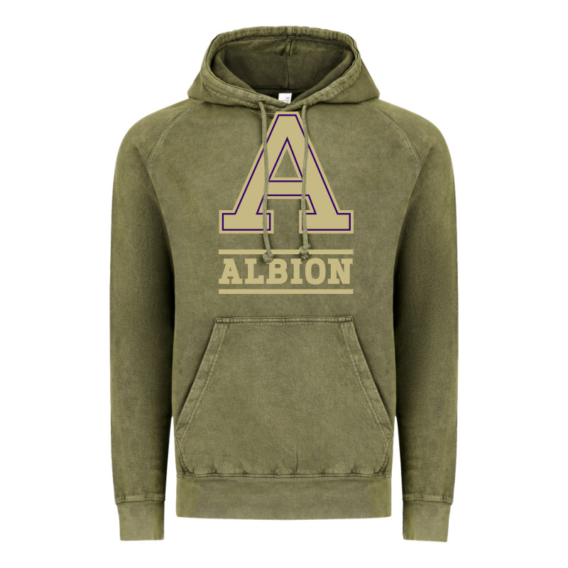 Albion College Athleticpurple Vintage Hoodie by linhVisuals | Teevron
