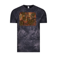 Cloud Black glitter leopard fall background Vintage Tee - RanaPortraitStore