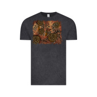 Vintage Black glitter leopard fall background Vintage Tee - RanaPortraitStore