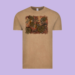 Glitter Leopard Fall Background Vintage Tee Designed By Ranaportraitstore