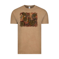 Vintage Coffee glitter leopard fall background Vintage Tee - RanaPortraitStore