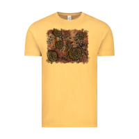 Vintage Mustard glitter leopard fall background Vintage Tee - RanaPortraitStore