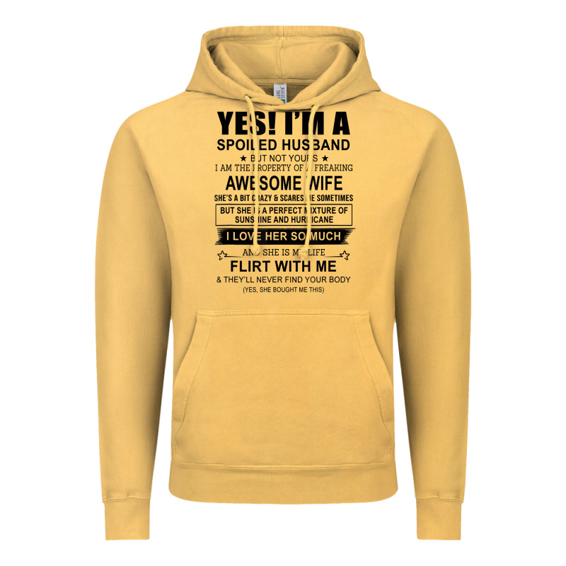 Yes I'm A Spoiled Husband ..awesome Wife T Shirt Vintage Hoodie by linhVisuals | Teevron