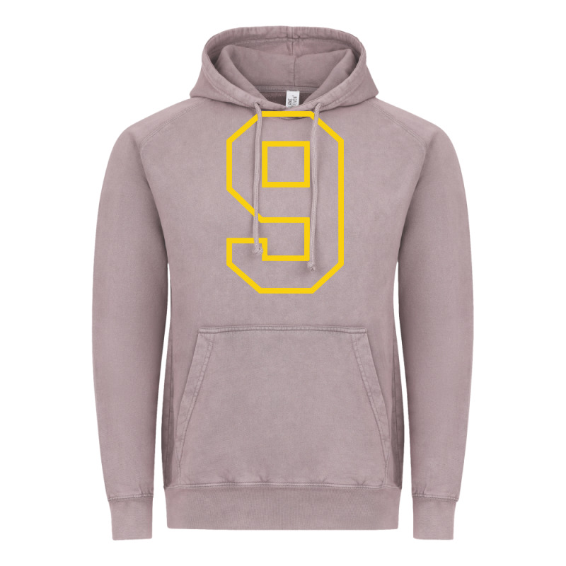 Number #9 Sports Jersey Uniform Vintage Hoodie by linhVisuals | Teevron