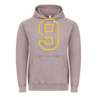 Number #9 Sports Jersey Uniform Vintage Hoodie | Teevron