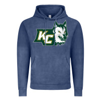 Vintage Denim keuka college wolf vectorized Vintage Hoodie - linhVisuals