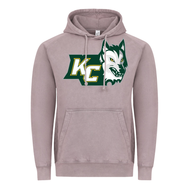 Keuka College Wolf Vectorized Vintage Hoodie by linhVisuals | Teevron
