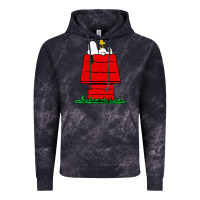 Cloud Black peanuts the doghouse Vintage Hoodie - linhVisuals