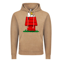 Vintage Coffee peanuts the doghouse Vintage Hoodie - linhVisuals