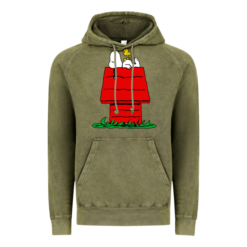 Peanuts The Doghouse Vintage Hoodie by linhVisuals | Teevron
