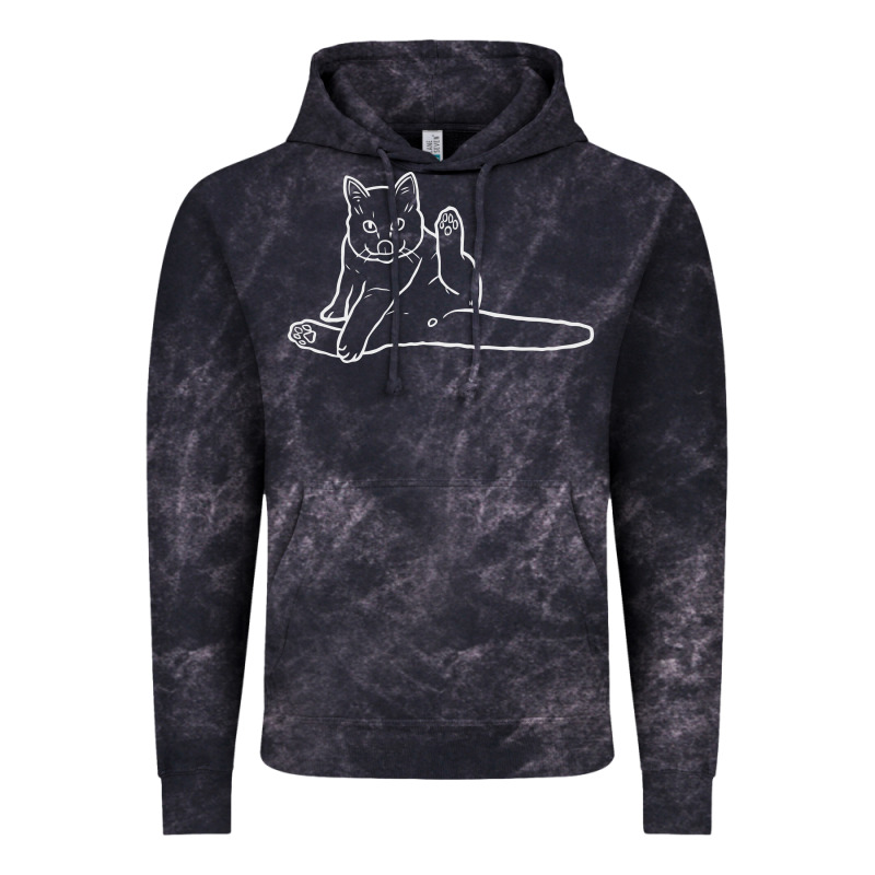 Cat Butt White Vintage Hoodie by linhVisuals | Teevron