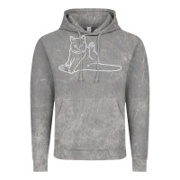Cloud Rock cat butt white Vintage Hoodie - linhVisuals