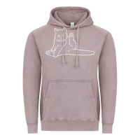 Vintage Zinc cat butt white Vintage Hoodie - linhVisuals