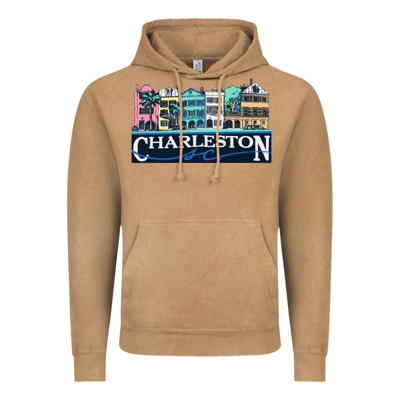 Charleston Rainbow Road   Charleston South Carolin Vintage Hoodie by linhVisuals | Teevron