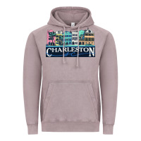 Vintage Zinc charleston rainbow road   charleston south carolin Vintage Hoodie - linhVisuals