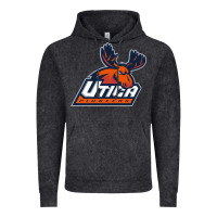 Vintage Black utica pioneers vectorized Vintage Hoodie - linhVisuals