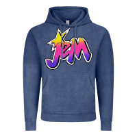 Vintage Denim jem and the holograms musical Vintage Hoodie - linhVisuals