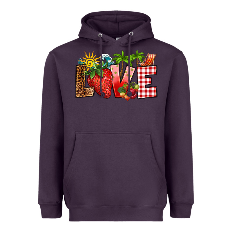 Love Strawberry Heavyweight Hoodie by RanaPortraitStore | Teevron