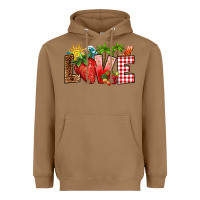 Toasted Coconut love strawberry Heavyweight Hoodie - RanaPortraitStore