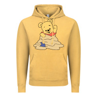 Vintage Mustard baby bear Vintage Hoodie - linhVisuals