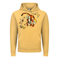 Vintage Mustard calvin Vintage Hoodie - linhVisuals