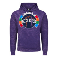 Cloud Purple sixers basketball Vintage Hoodie - linhVisuals