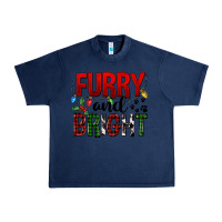 Navy Furry And Bright Urban Heavy Tee - FaDigitalArtStudio