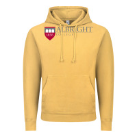 Vintage Mustard albright college vectorized Vintage Hoodie - linhVisuals