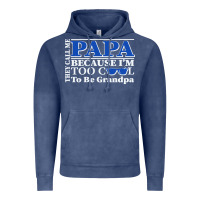 Vintage Denim they call me papa because i'm too cool to be grandpa Vintage Hoodie - linhVisuals