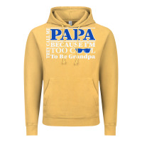 Vintage Mustard they call me papa because i'm too cool to be grandpa Vintage Hoodie - linhVisuals