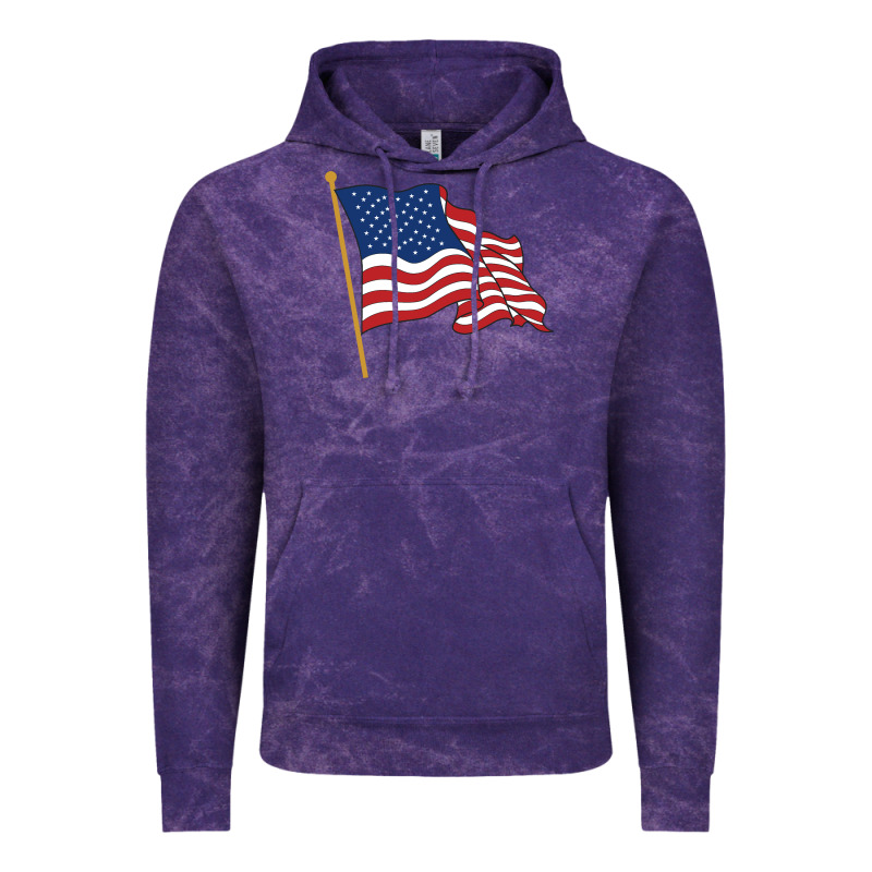American Flag Vintage Hoodie by linhVisuals | Teevron