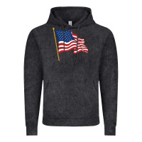 Vintage Black American flag Vintage Hoodie - linhVisuals