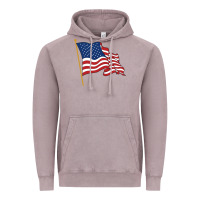 Vintage Zinc American flag Vintage Hoodie - linhVisuals