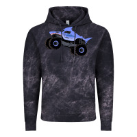 Cloud Black Monster Truck Megalodon Vintage Hoodie - linhVisuals