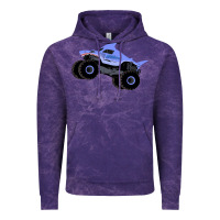 Cloud Purple Monster Truck Megalodon Vintage Hoodie - linhVisuals