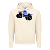 Vintage Artic Monster Truck Megalodon Vintage Hoodie - linhVisuals