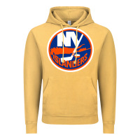 Vintage Mustard Ny islanders Vintage Hoodie - linhVisuals