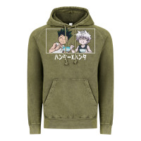 Vintage Olive gon killua Vintage Hoodie - linhVisuals