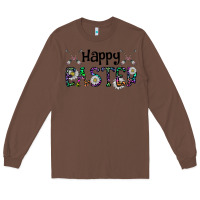 Chestnut Happy Easter Long Sleeve Tee - CowhideDigitalArt