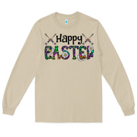 Mushroom Happy Easter Long Sleeve Tee - CowhideDigitalArt