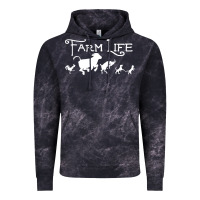 Cloud Black FARM LIFE ANIMAL Vintage Hoodie - linhVisuals