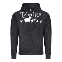 Vintage Black FARM LIFE ANIMAL Vintage Hoodie - linhVisuals