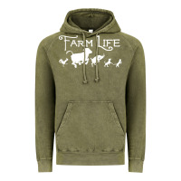 Farm Life Animal Vintage Hoodie | Teevron