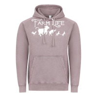 Vintage Zinc FARM LIFE ANIMAL Vintage Hoodie - linhVisuals